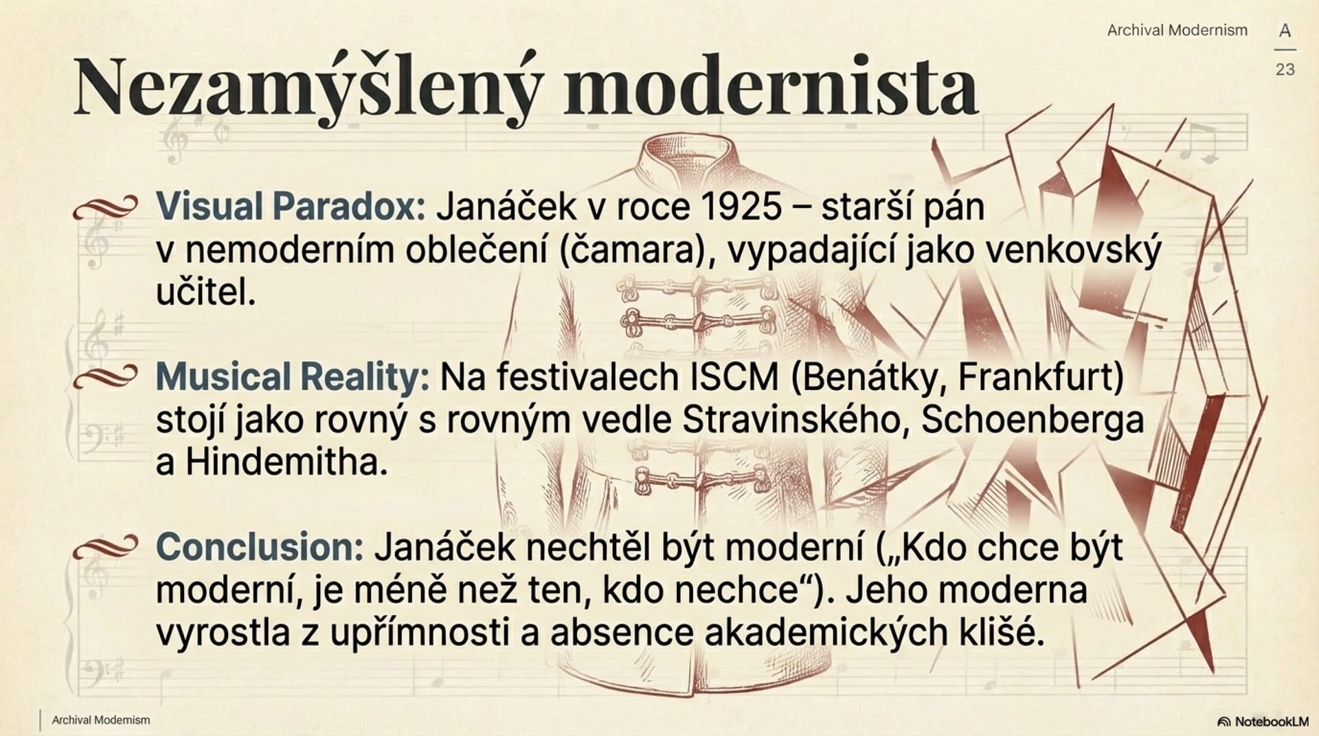 Přerod regionálního talentu v evropského modernistu – snímek 13 z 15